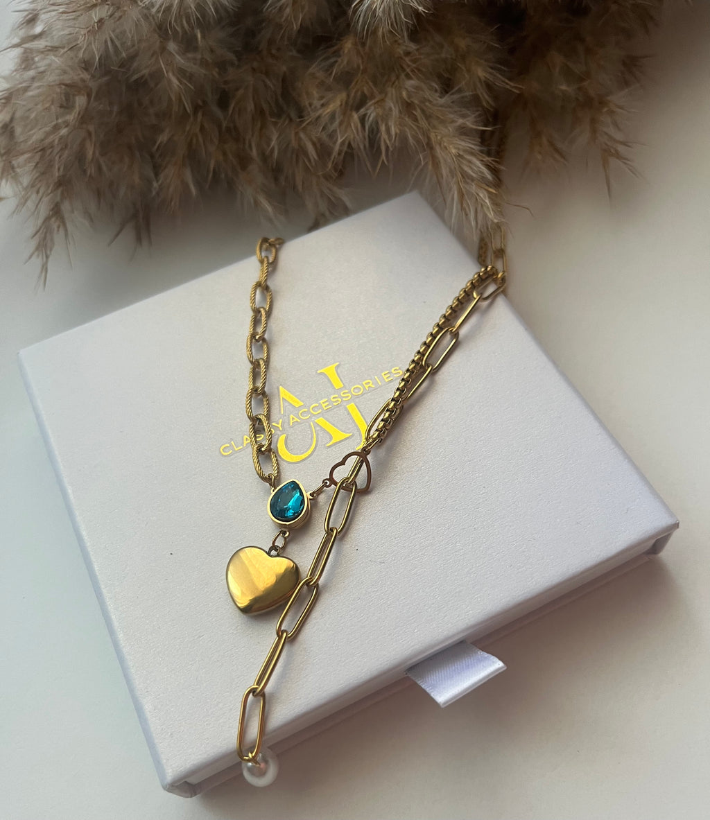 Heart of Azure Bliss Adore Ani Jewelry