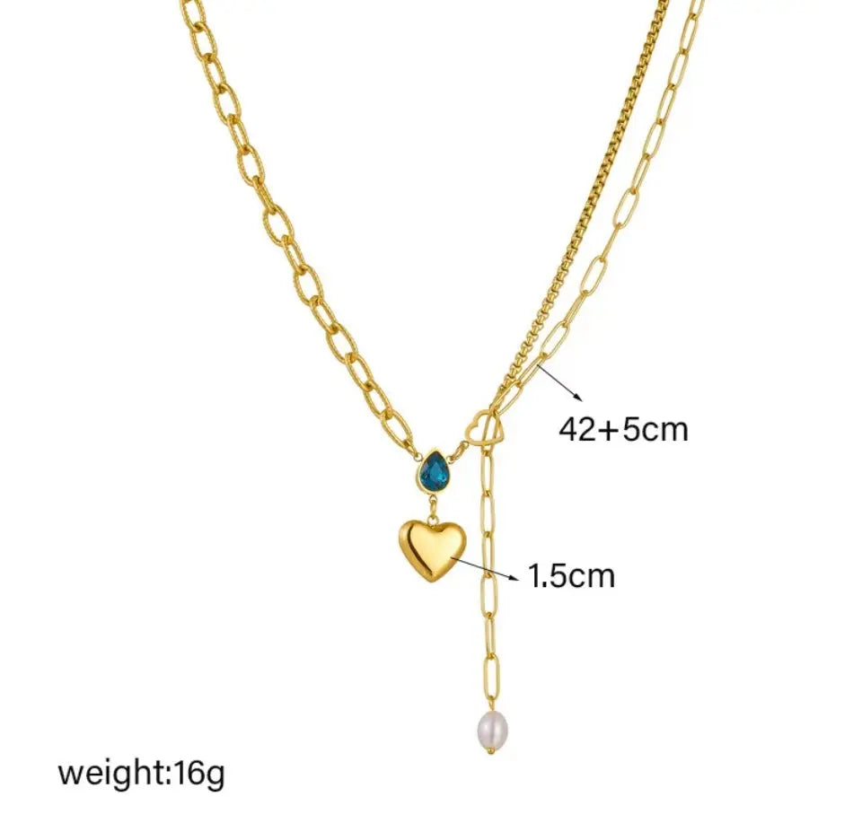 Heart of Azure Bliss Adore Ani Jewelry