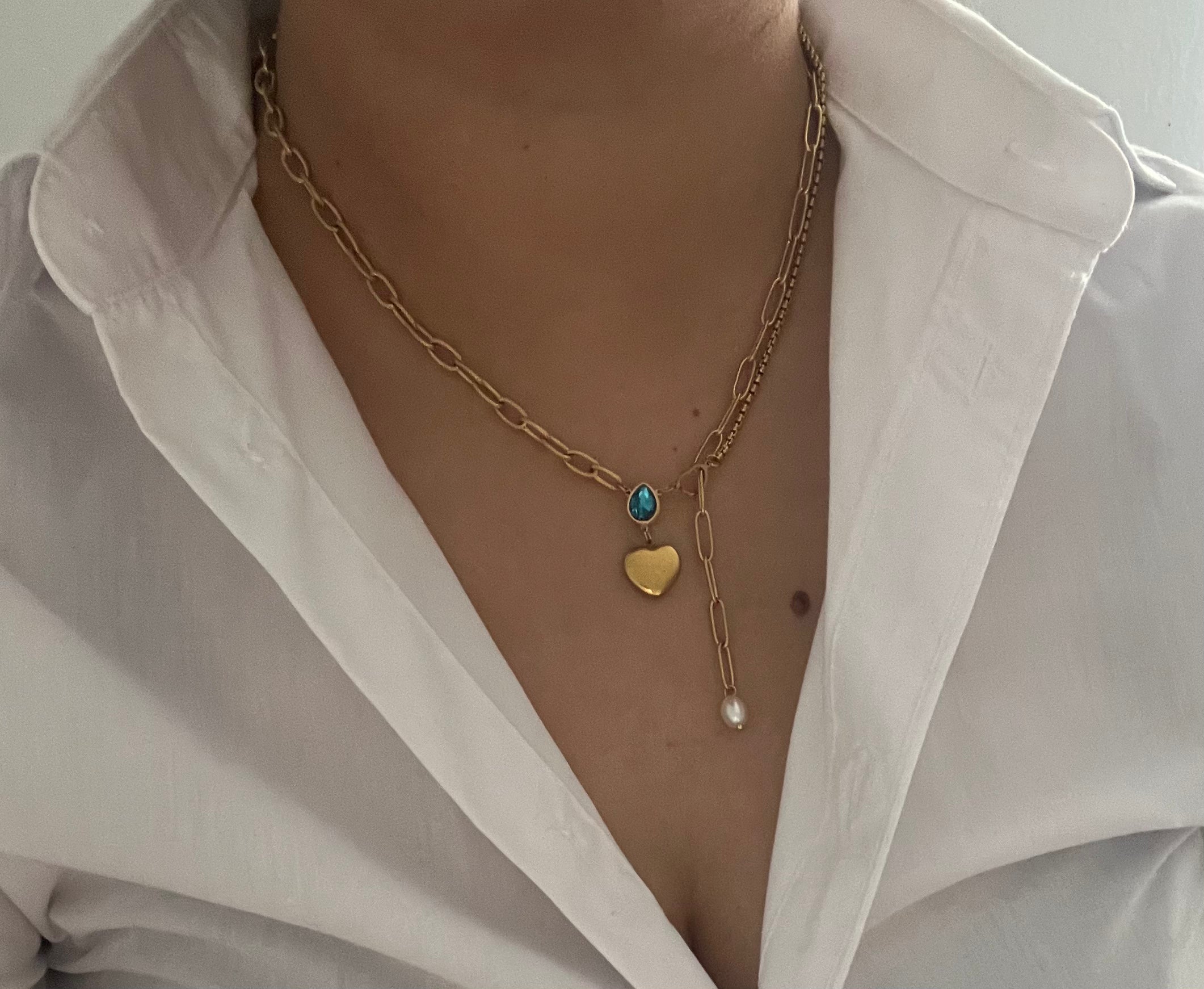 Heart of Azure Bliss Adore Ani Jewelry