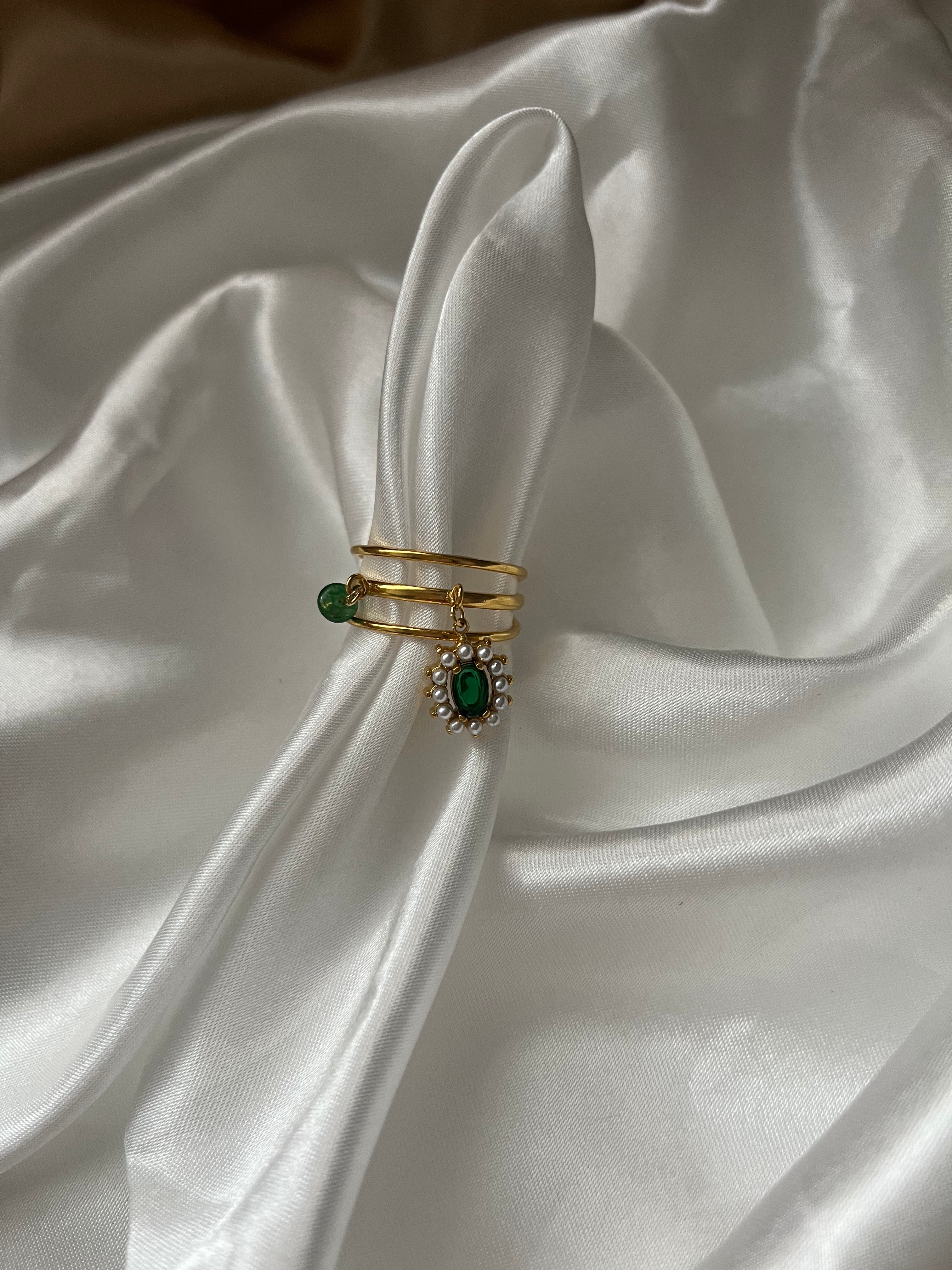 Emerald Grace-Ring Adore Ani Jewelry