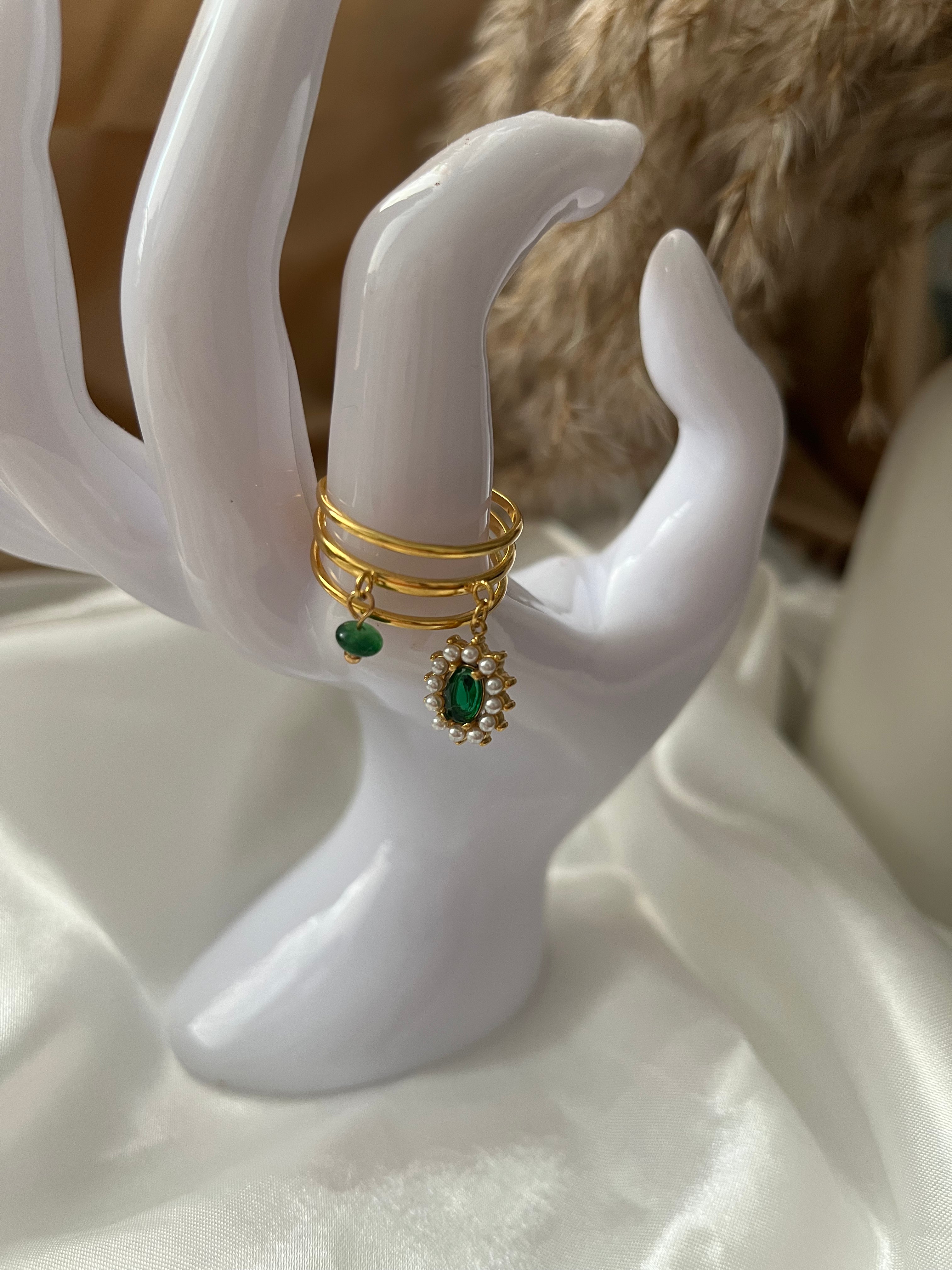 Emerald Grace-Ring Adore Ani Jewelry